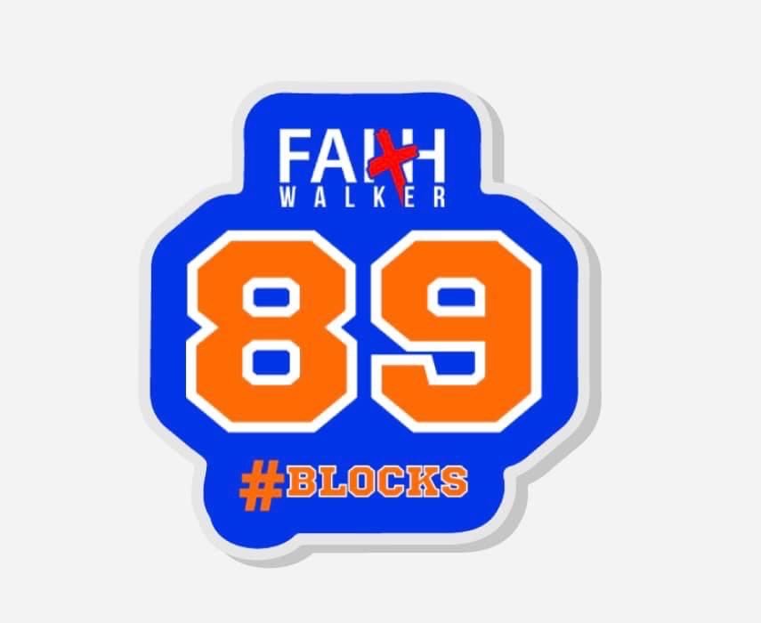 89 Blocks Faith Walker Blue Pin