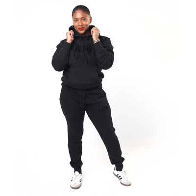 Black on Black Faith Walker Joggers