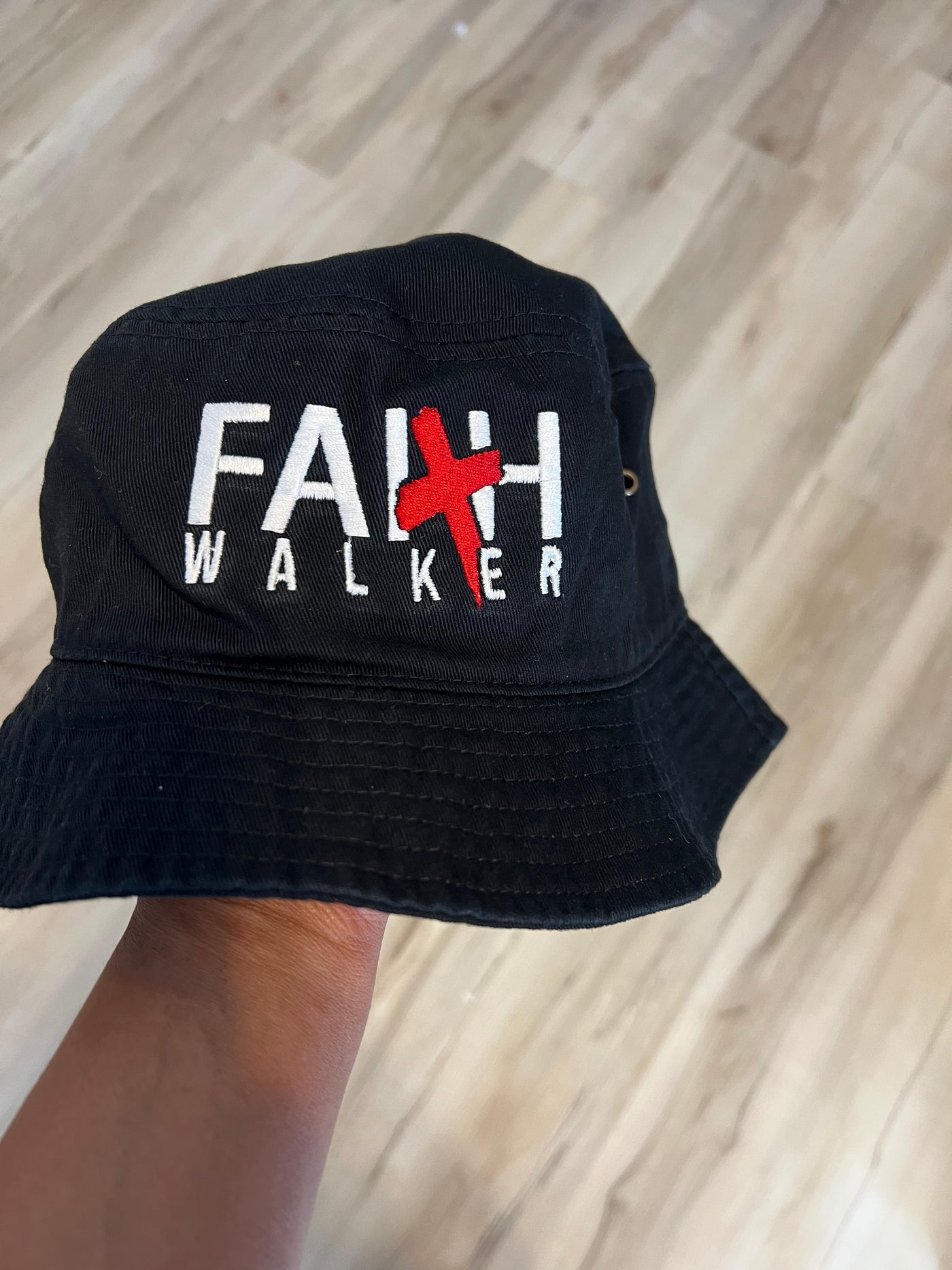 Faith Walker Bucket Hat-Black